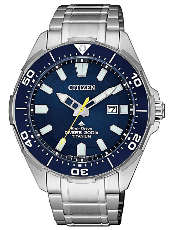 Citizen Eco-Drive Super-Titanium Promaster Roloi Iliakis Energias me Asimi Metalliko Brasele BN0201-88L