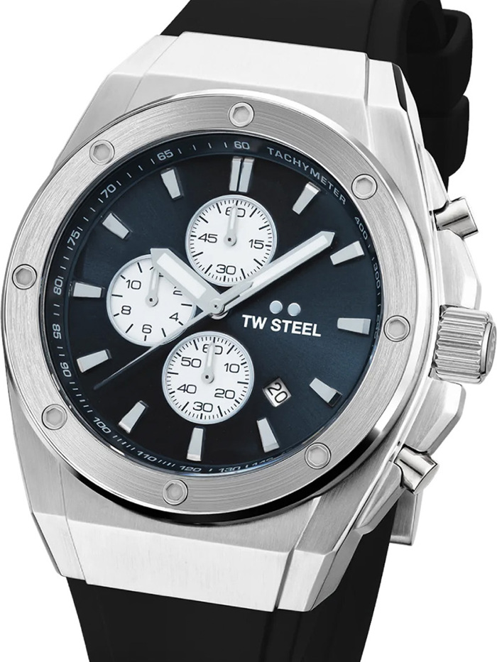 TW-Steel CEO Tech Roloi Xronogafos Batarias me Mavro Kaoutsouk Louraki CE4100