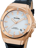 TW-Steel CEO Tech Roloi Batarias me Mavro Dermatino Louraki CE4109