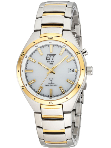 ETT Eco Tech Time Funk Solar Drive Altai Ρολόι Ηλιακής Ενέργειας με Χρυσό / Ασημί Μεταλλικό Μπρασελέ EGS-11443-11M