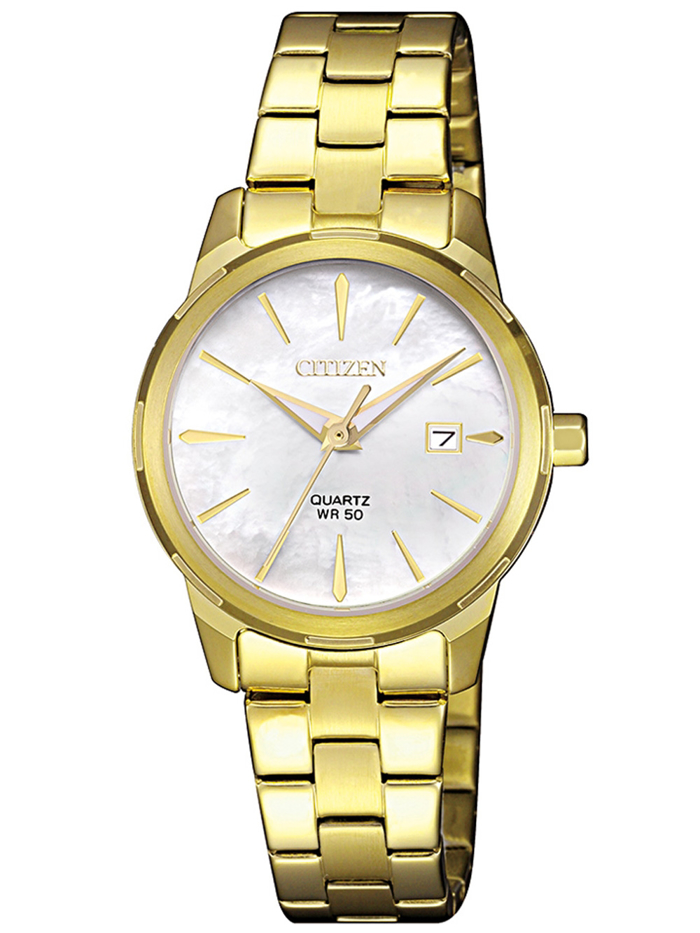 Citizen Elegance Roloi Batarias me Xruso Metalliko Brasele EU6072-56D