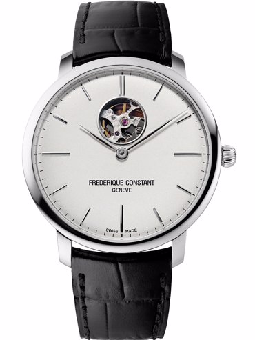 Frederique Constant Classic Slimline Ρολόι Αυτόματο με Μαύρο Δερμάτινο Λουράκι FC-312S4S6