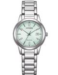 Citizen Eco-Drive Elegance Roloi Iliakis Energias me Asimi Metalliko Brasele FE1241-71X