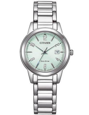 Citizen Eco-Drive Elegance Ρολόι Ηλιακής Ενέργειας με Ασημί Μεταλλικό Μπρασελέ FE1241-71X
