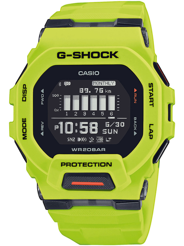 Casio G-Shock Smartwatch Roloi Batarias me Laxani Kaoutsouk Louraki GBD-200-9ER