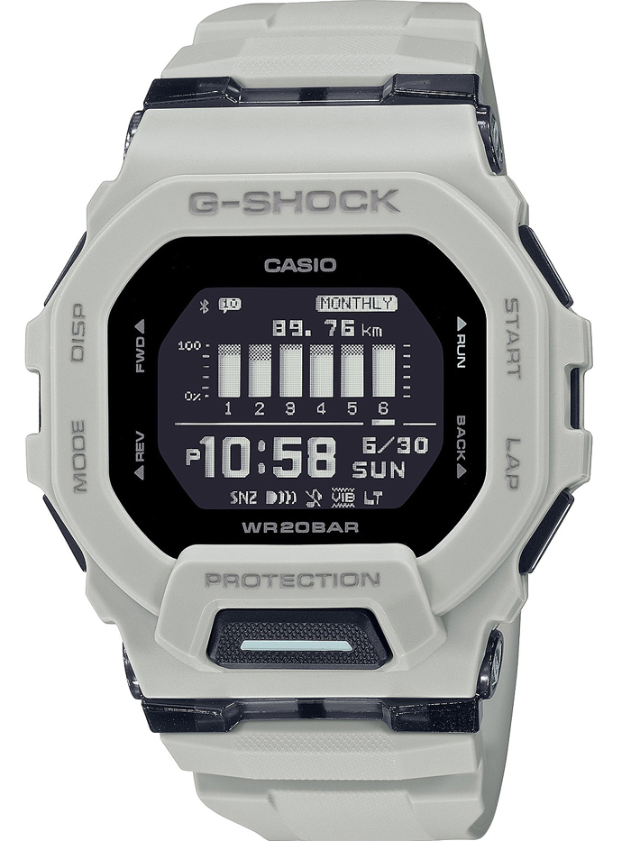 Casio G-Shock Smartwatch Roloi Batarias me Ggri Kaoutsouk Louraki GBD-200UU-9ER