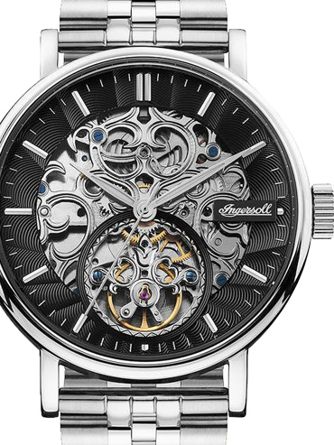 Ingersoll The Charles Ρολόι Αυτόματο με Ασημί Μεταλλικό Μπρασελέ I05804B
