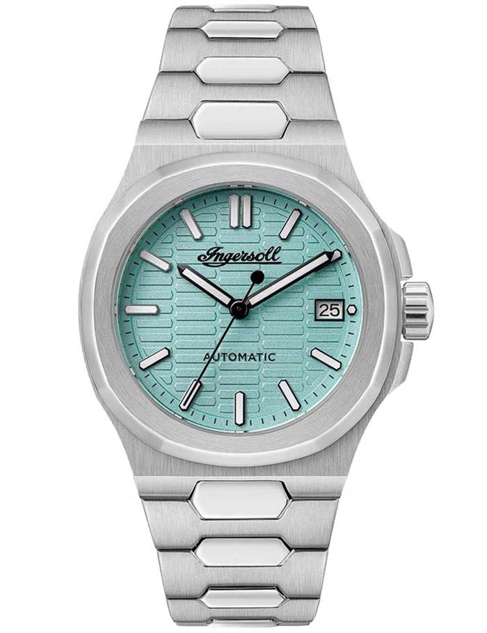 Ingersoll The Catalina Roloi Aftomato me Asimi Metalliko Brasele I14601