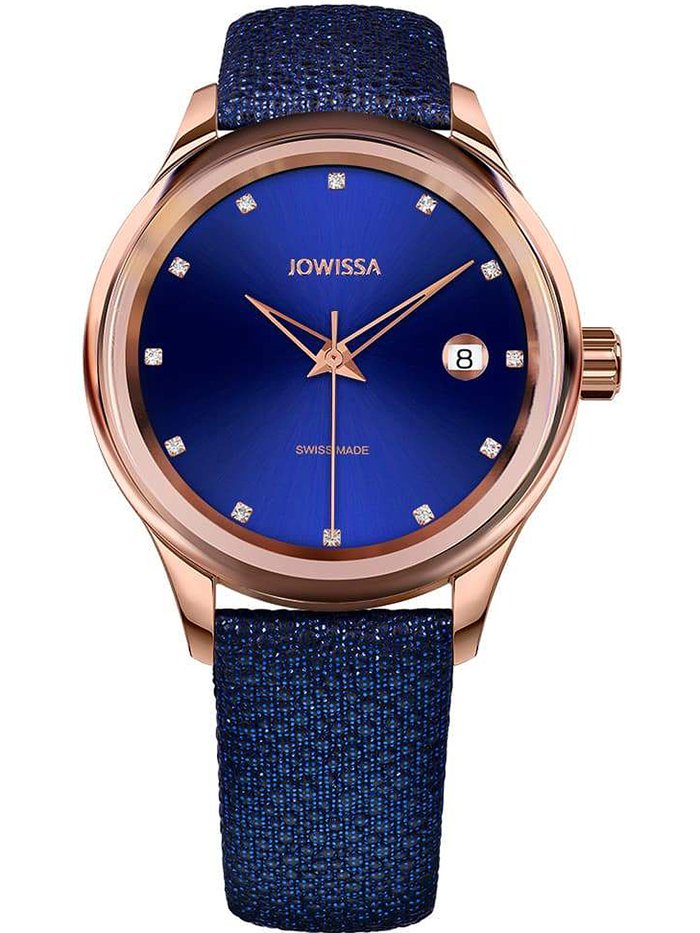 Jowissa Tiro Roloi Batarias me Ble Dermatino Louraki J4.364.M