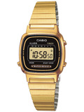 Casio Collection Roloi Xronogafos Batarias me Xruso Metalliko Brasele LA670WEGA-1EF