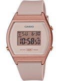 Casio Collection Roloi Batarias me Roz Kaoutsouk Louraki LW-204-4AEF