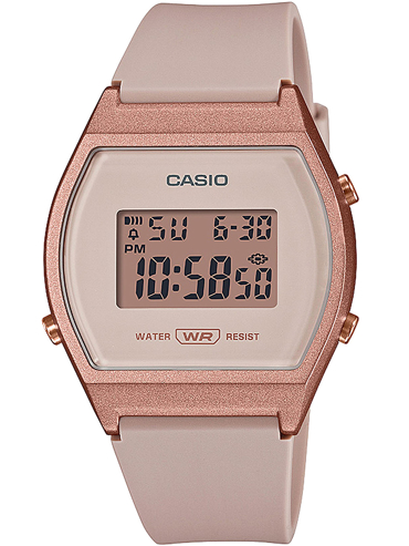 Casio Collection Ρολόι Μπαταρίας με Ροζ Καουτσούκ Λουράκι LW-204-4AEF