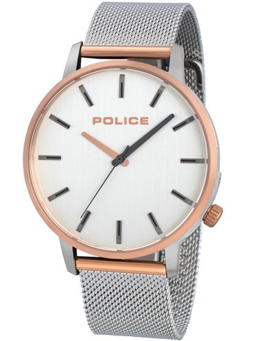 Police Marmol Ρολόι Μπαταρίας με Ασημί Μεταλλικό Μπρασελέ PL15923JSTR.04MM