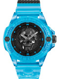 Philipp Plein The Skull Scuba Duba Roloi Batarias me Ble Kaoutsouk Louraki PWWAA0724