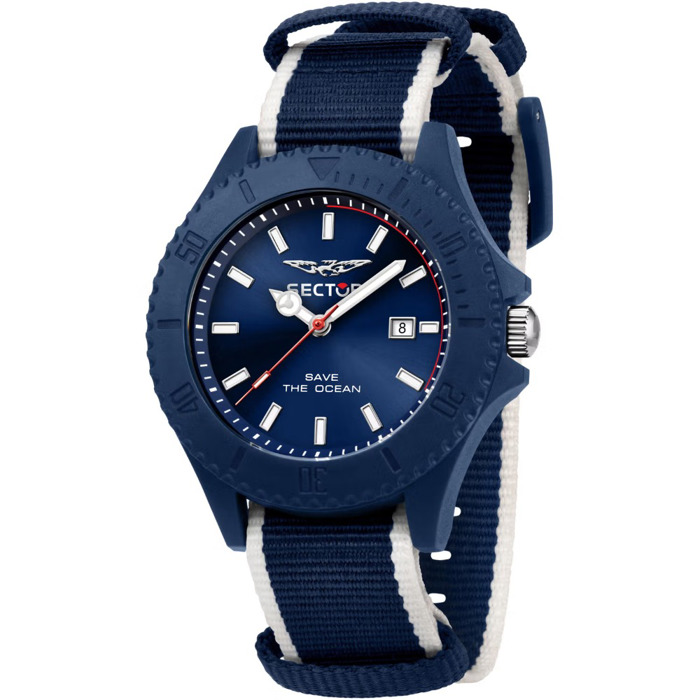 Sector Save the Ocean Roloi Batarias me Poluxromo ufasmatino Louraki R3251539001