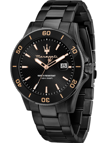 Maserati Competizione Ρολόι Μπαταρίας με Μαύρο Μεταλλικό Μπρασελέ R8853100035