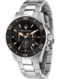 Maserati Competizione Roloi Xronogafos Batarias me Asimi Metalliko Brasele R8873600003