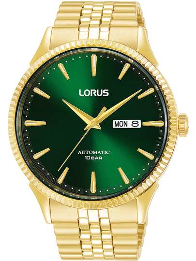 Lorus Classic Ρολόι Αυτόματο με Χρυσό Μεταλλικό Μπρασελέ RL468AX9