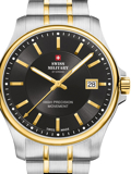 Swiss Military by Chrono Roloi Batarias me Xruso / Asimi Metalliko Brasele SM30200.04