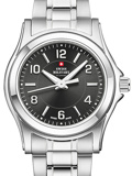 Swiss Military by Chrono Roloi Batarias me Asimi Metalliko Brasele SM34003.21