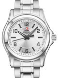 Swiss Military by Chrono Roloi Batarias me Asimi Metalliko Brasele SM34003.22