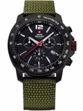 Swiss Military by Chrono Roloi Xronogafos Batarias me Prasino ufasmatino Louraki SM34033.07
