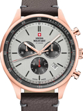 Swiss Military by Chrono Roloi Xronogafos Batarias me Ggri Dermatino Louraki SM34081.09