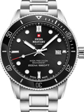 Swiss Military by Chrono Diver Roloi Batarias me Asimi Metalliko Brasele SM34088.01