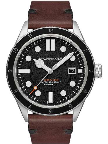 Spinnaker Cahill Ρολόι Αυτόματο με Καφέ Δερμάτινο Λουράκι SP-5096-01