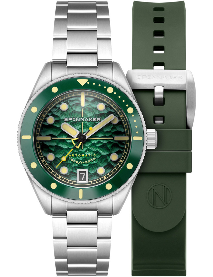 Spinnaker SP-5159-22 Mens Watch Challenger Automatic 42mm 30ATM 
