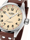 TW-Steel Volante Roloi Batarias me Kafe Dermatino Louraki SVS101