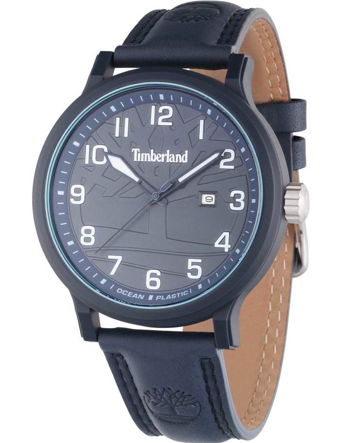 Timberland Driscoll Roloi Batarias me Ble Dermatino Louraki TDWGB0010701