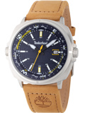 Timberland Williston Roloi Batarias me Kafe Dermatino Louraki TDWGB2230803