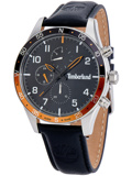 Timberland Chicopee Roloi Batarias me Mavro Dermatino Louraki TDWGF2100503