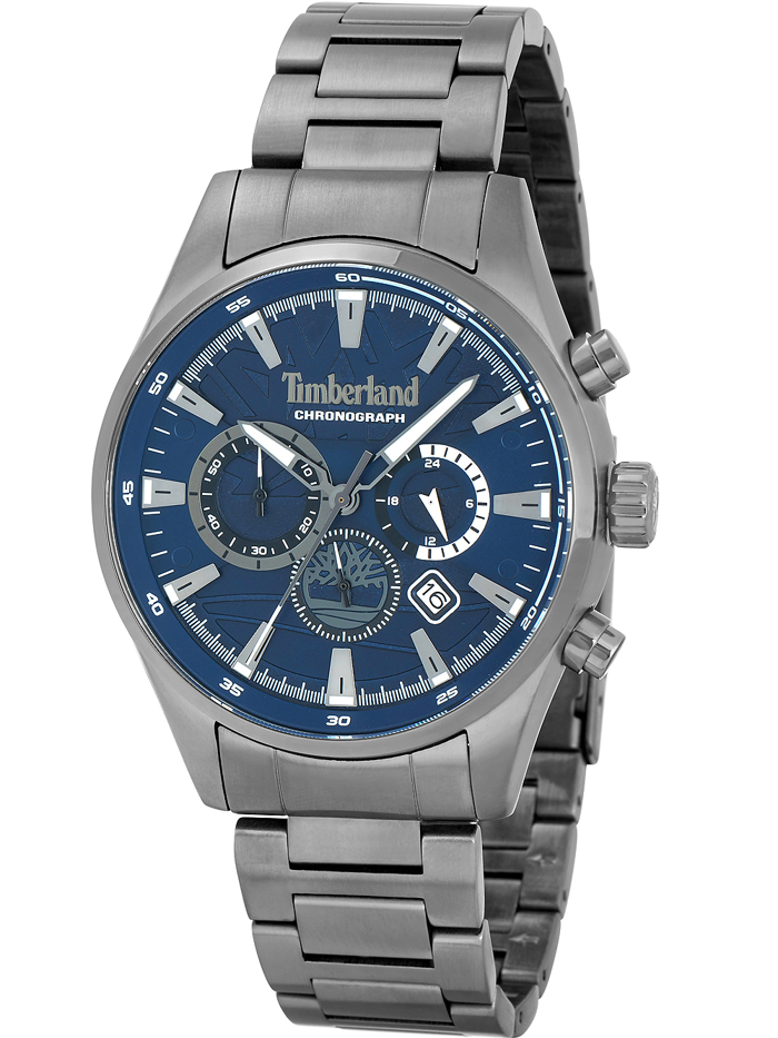 Timberland Aldridge Roloi Xronogafos Batarias me Ggri Metalliko Brasele TDWGI2102405