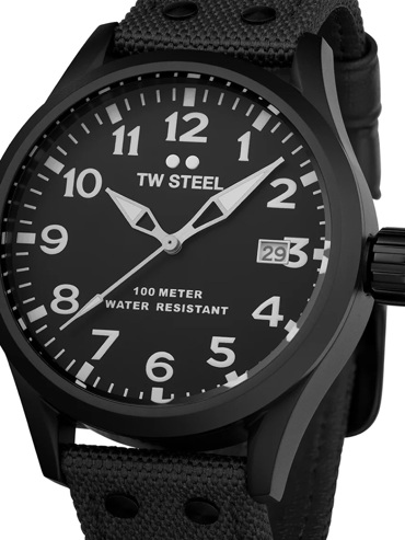 TW-Steel Volante Ρολόι Μπαταρίας με Μαύρο Υφασμάτινο Λουράκι VS103