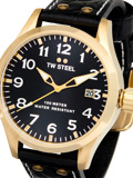 TW-Steel Volante Roloi Batarias me Mavro Dermatino Louraki VS104
