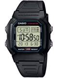 Casio Collection Roloi Batarias me Mavro Kaoutsouk Louraki W-800H-1AVES