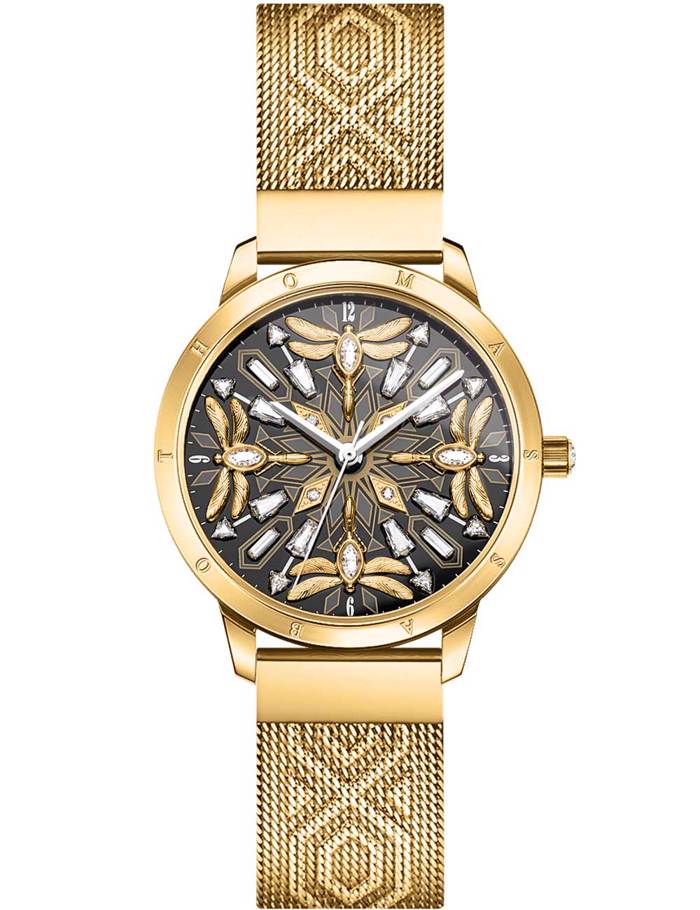 Thomas Sabo Spirit Magic Garden Roloi Batarias me Xruso Metalliko Brasele WA0422-264-207