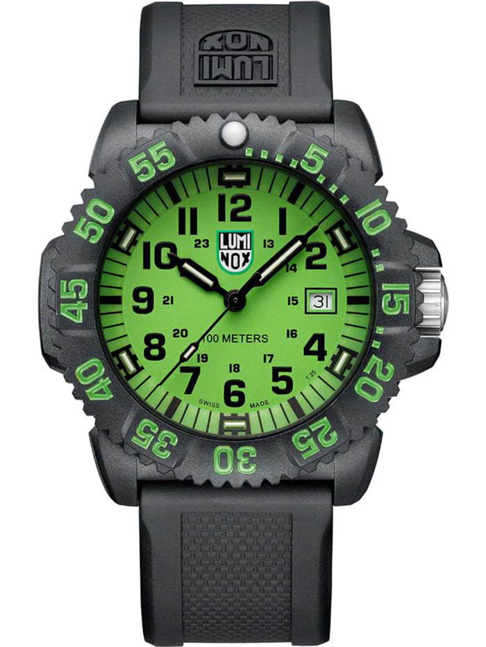 Luminox Sea Lion Roloi Batarias me Mavro Kaoutsouk Louraki X2.2067.1