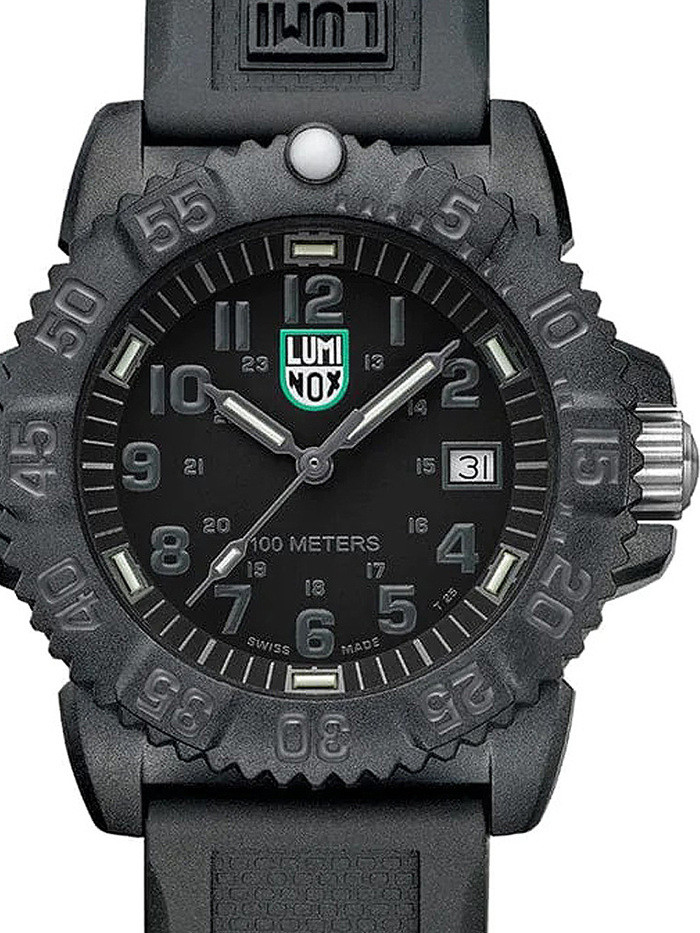 Luminox Sea Lion Roloi Batarias me Mavro Kaoutsouk Louraki X2.2072