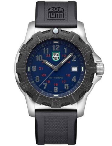Luminox Manta Ray Steel Ρολόι Μπαταρίας με Μαύρο Καουτσούκ Λουράκι X2.2133
