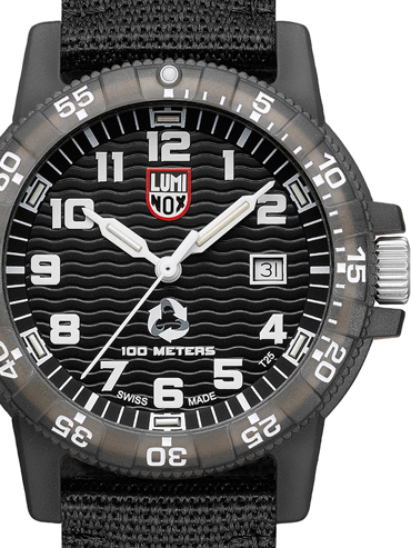 Luminox Tide Eco Ρολόι Μπαταρίας με Μαύρο Υφασμάτινο Λουράκι XS.0321.ECO