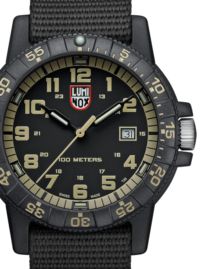 Luminox Leatherback Sea Turtle Roloi Batarias me Mavro ufasmatino Louraki XS.0333