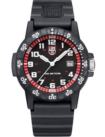 Luminox Leatherback Sea Turtle Giant Ρολόι Μπαταρίας με Μαύρο Καουτσούκ Λουράκι XS.0335