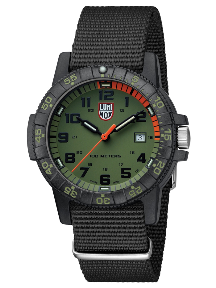 Luminox Leatherback Sea Turtle Giant Roloi Batarias me Mavro ufasmatino Louraki XS.0337