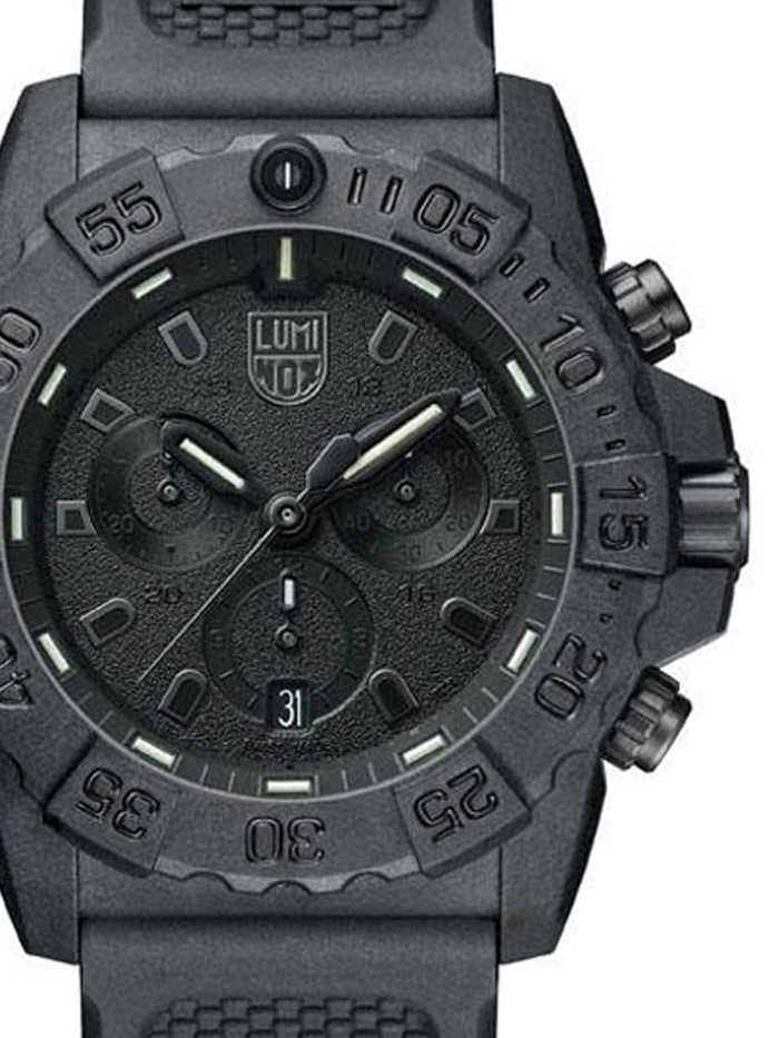 Luminox Navy Seal Roloi Xronogafos Batarias me Mavro Kaoutsouk Louraki XS.3581.BO