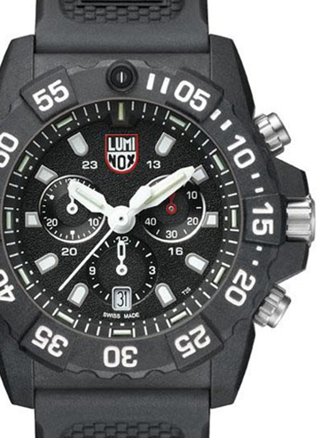 Luminox Navy Seal Ρολόι Χρονογράφος Μπαταρίας με Μαύρο Καουτσούκ Λουράκι XS.3581