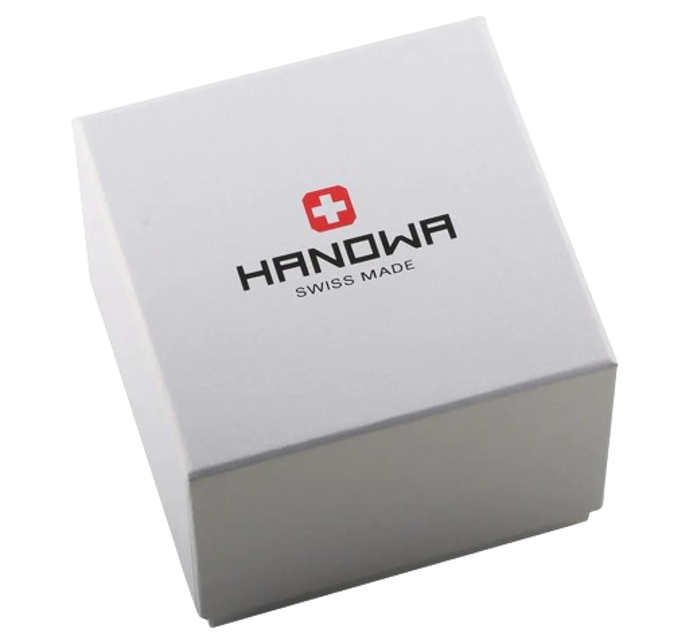 Hanowa Glossy Roloi Batarias me Ble Dermatino Louraki 16-6058.04.001.59