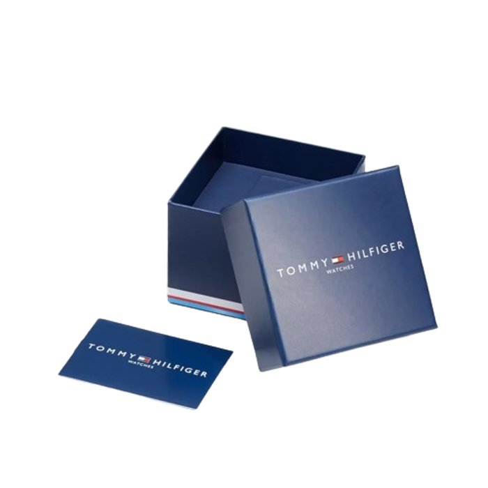 Tommy Hilfiger Riley Roloi Batarias me Ble Metalliko Brasele 1791689